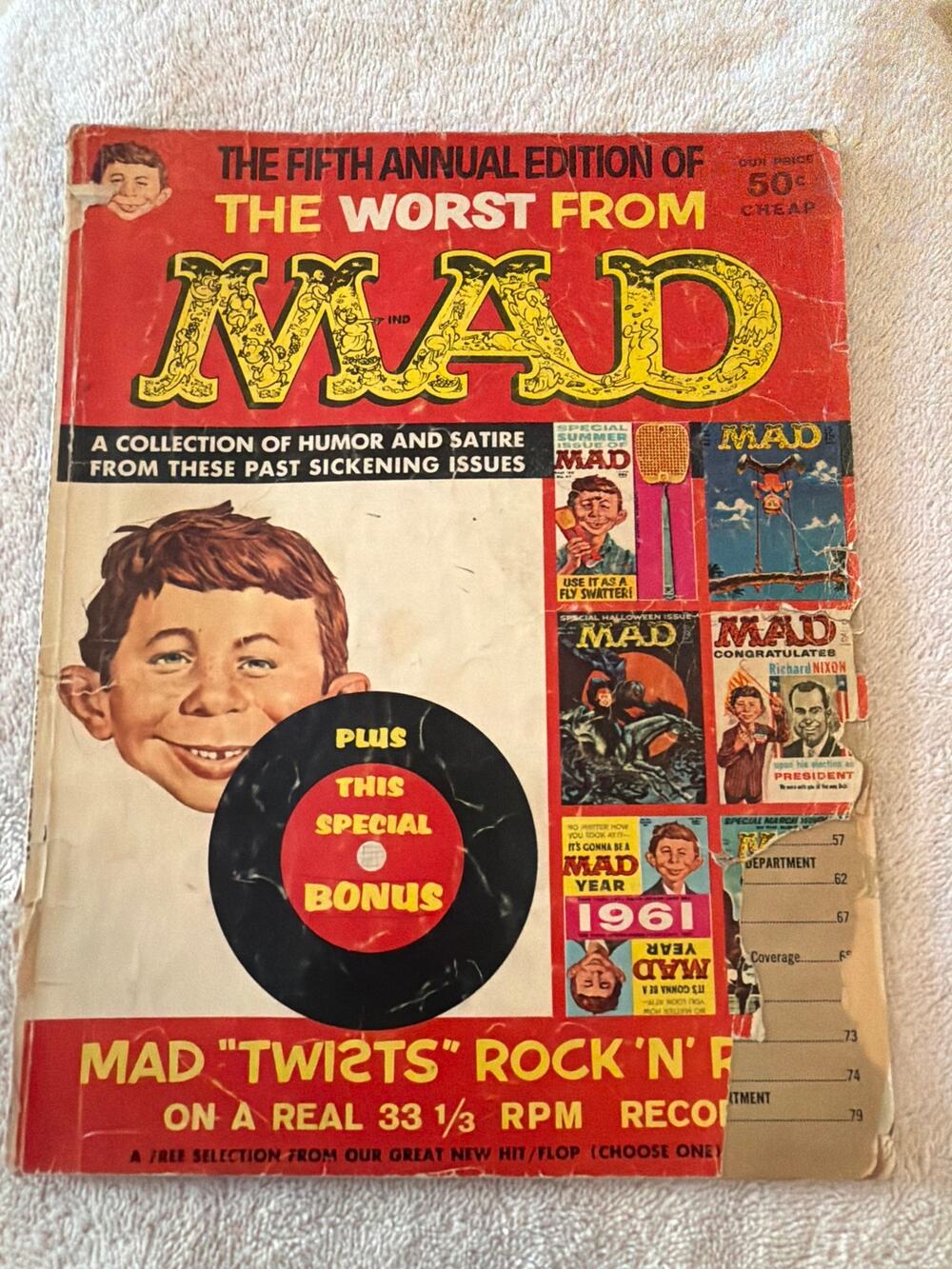 Vintage The Worst From MAD 5th Annual 1961 Humor Satire Magazine Comic Edition